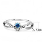 DA120 - High polished (no plating) Stainless Steel Ring with AAA Grade