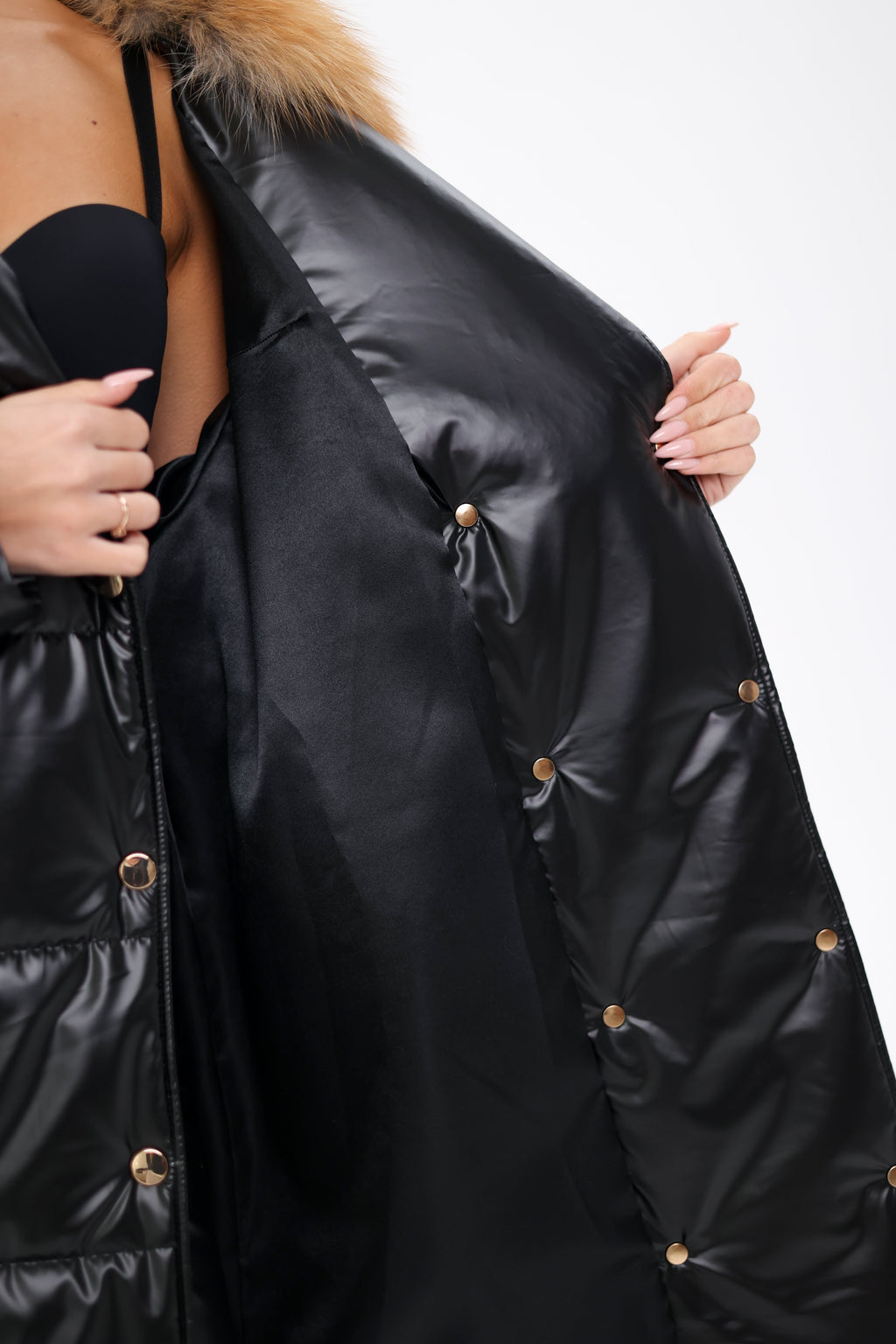 Genuine Gold Fox Fur Freudenberg Comfortemp® Coat - SJB-DIAMOND ELITES