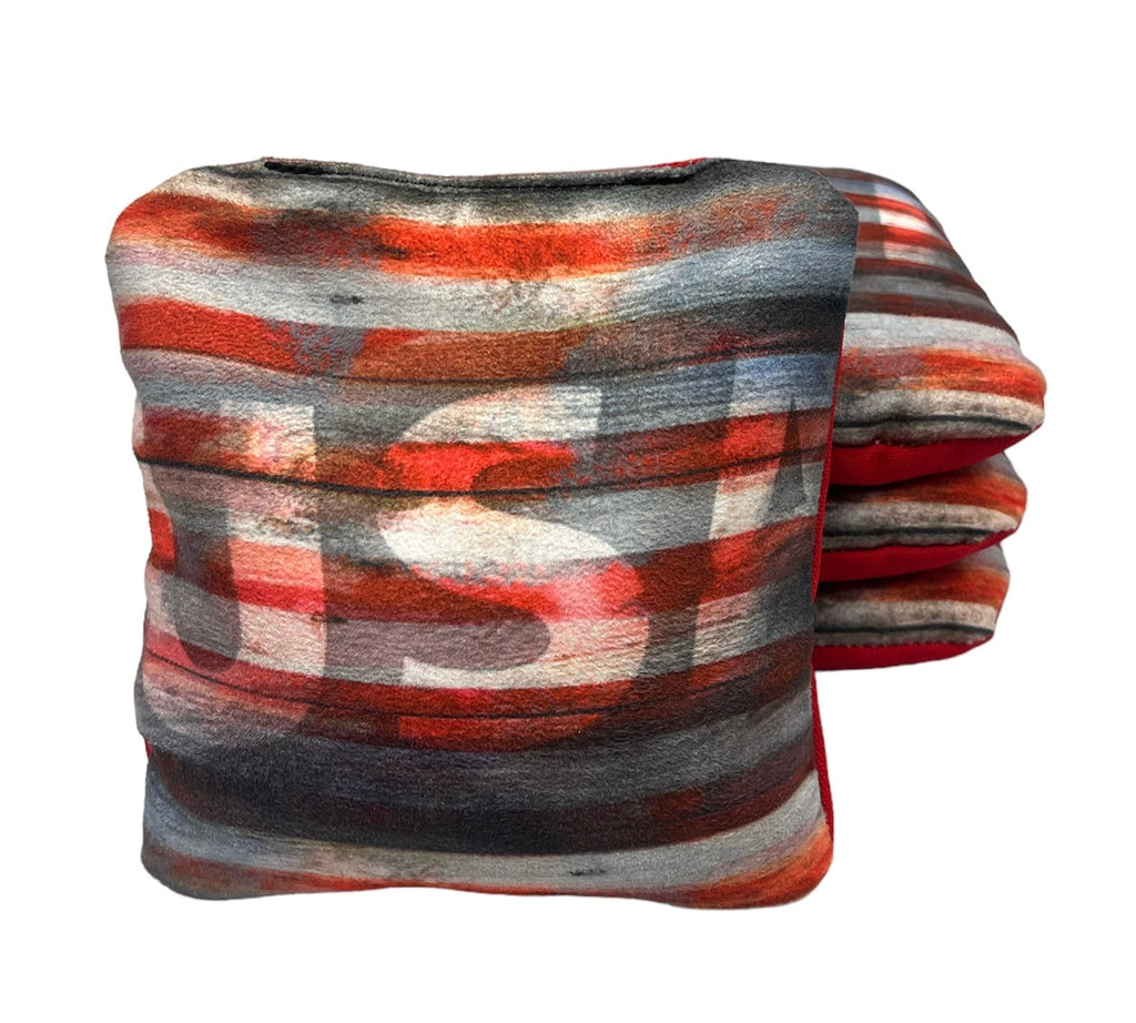 USA Flag Slick and Stick Bags blastcornhole