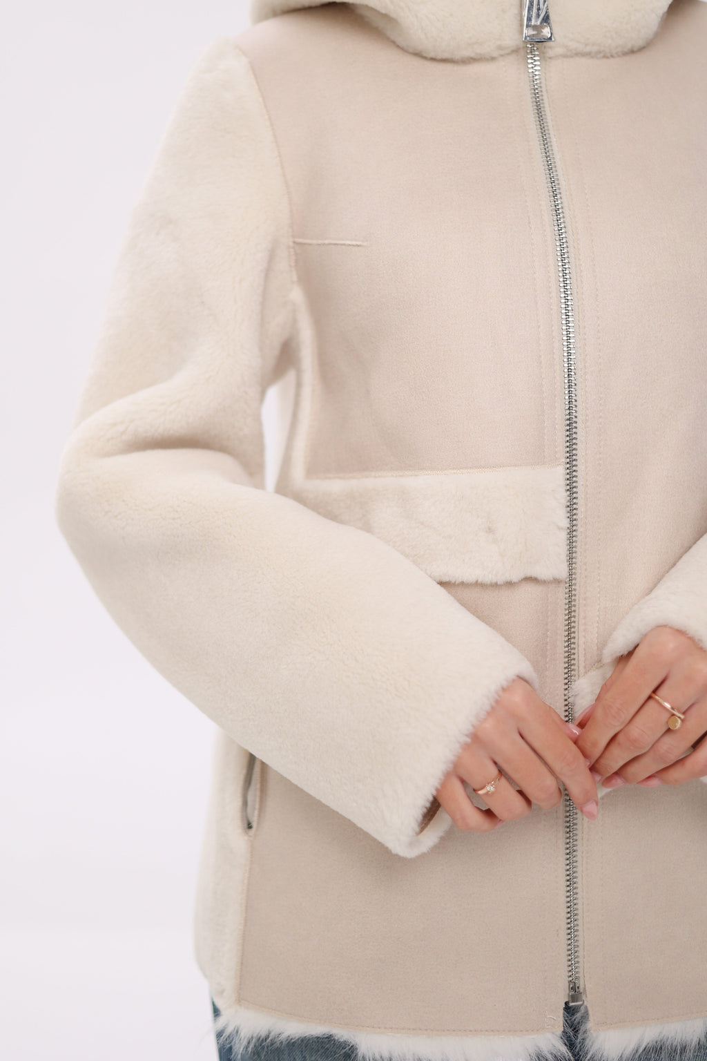 ⇆ Reversible Hooded Wool Blend Jacket - SJB-DIAMOND ELITES
