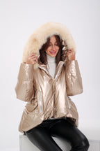 Genuine Polar Fox Down Fill Jacket - SJB-DIAMOND ELITES