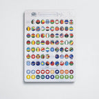 Wooden Flag Sticky Pins Enjoy The Wood