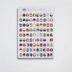 Wooden Flag Sticky Pins Enjoy The Wood