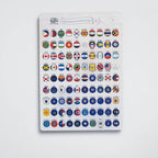 Wooden Flag Sticky Pins Enjoy The Wood