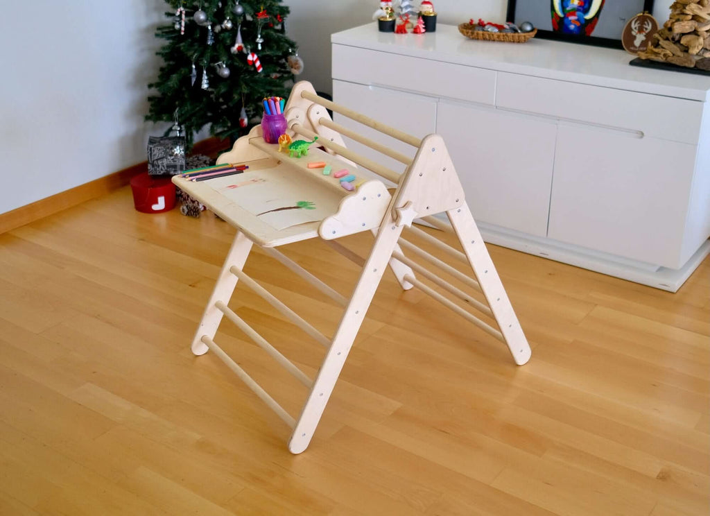 Versatile Montessori Climbing Set with Folding Table and Chair Lootquake LLC