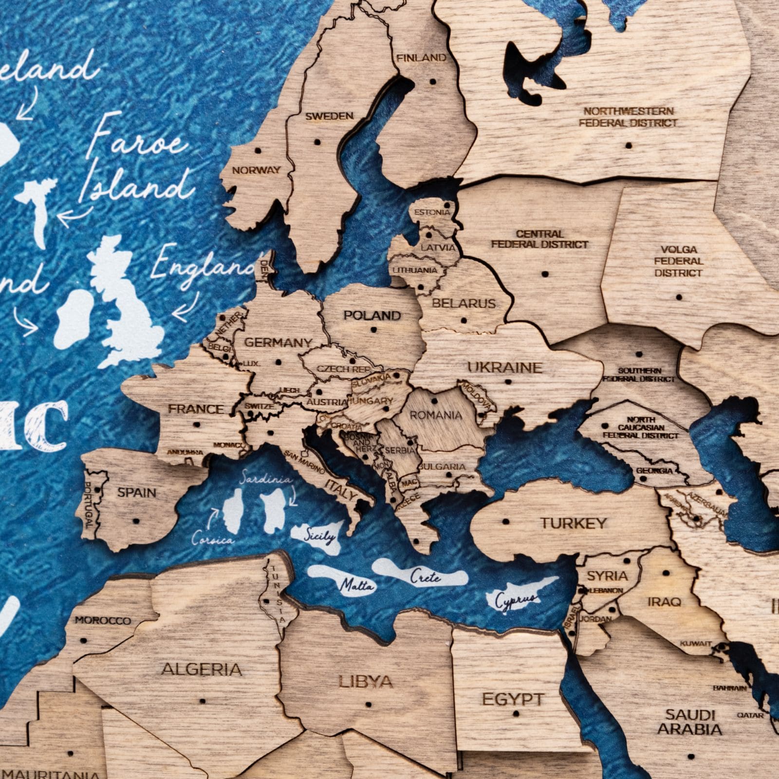 3D Wooden Panel World Map Terra Enjoy The Wood