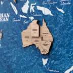 3D Wooden Panel World Map Terra Enjoy The Wood