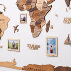 Set of 3 Wooden Photo Frames Enjoy The Wood