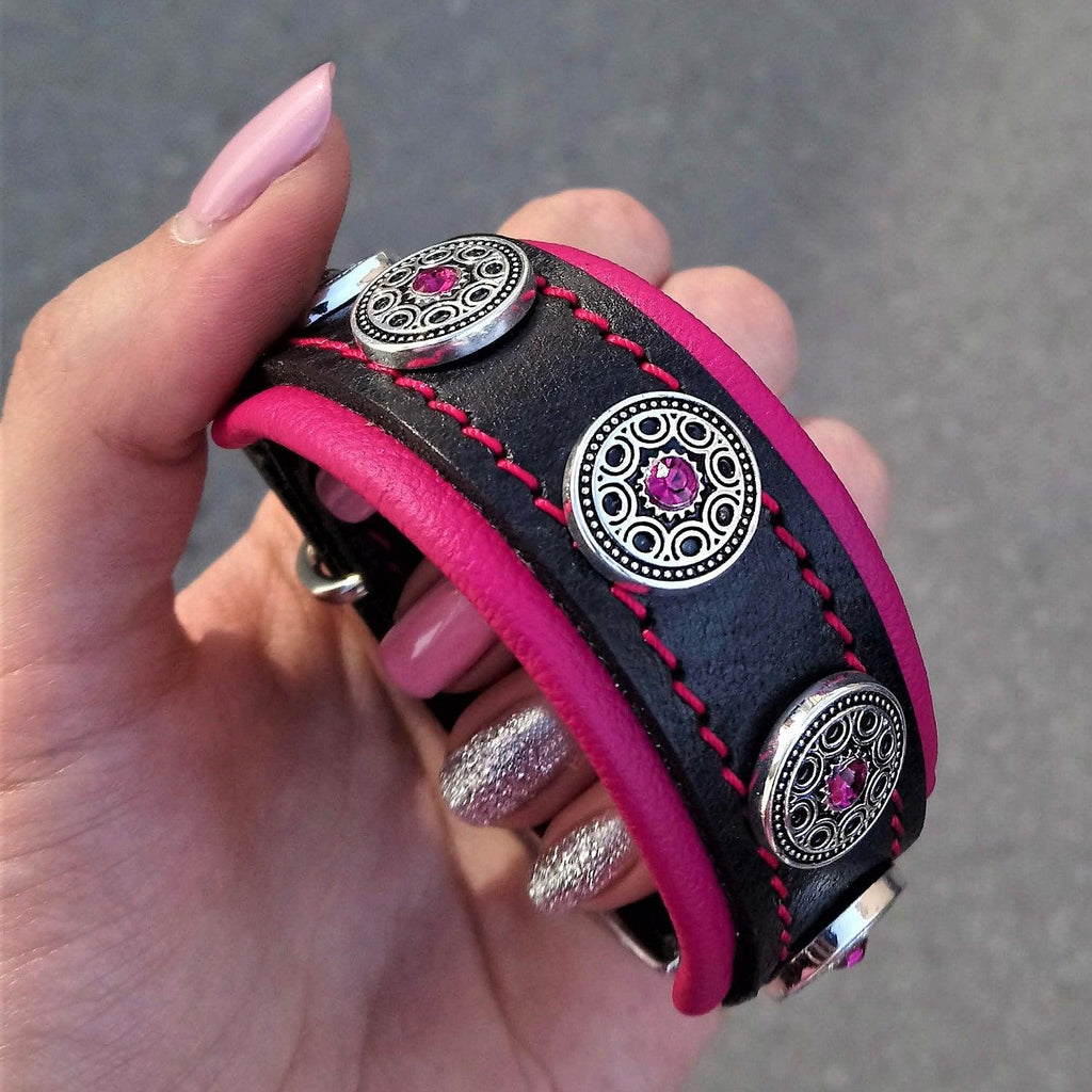 The "Bijou" handmade puppy collar - SJB-DIAMOND ELITES
