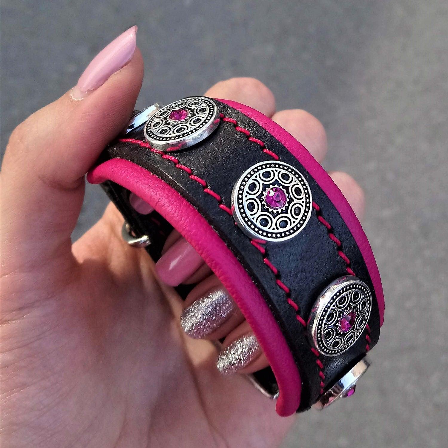 The "Bijou" handmade puppy collar - SJB-DIAMOND ELITES