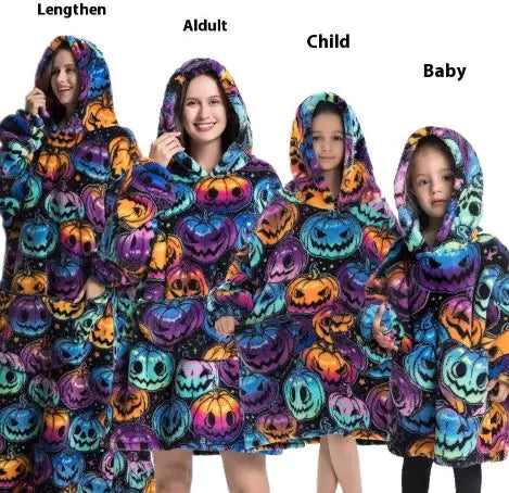 Lazy Blanket Hoodie Family Party Gift Pi-Mart