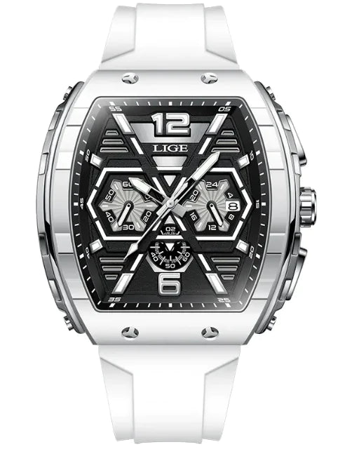 LIGE Men's Elite Sport Waterproof Quartz Watch with Luminous Dial Pi-Mart