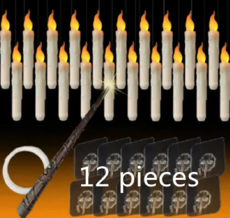 LED Floating Candles With Candle Sticks Pi-Mart