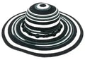 Black & White Susan Sun Hat - Adjustable 4.5" Brim | Femstylo