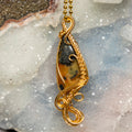 Dendritic Agate #3 Wire Wrap Crystal Pendant - SJB-DIAMOND ELITES