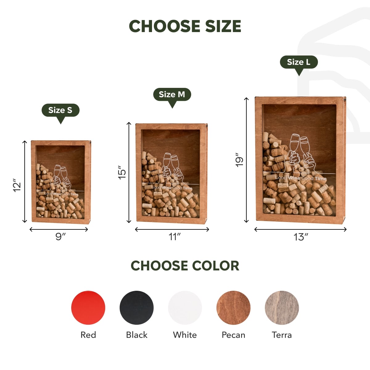 Wine Cork Box – Good Wine, Good Time - SJB-DIAMOND ELITES