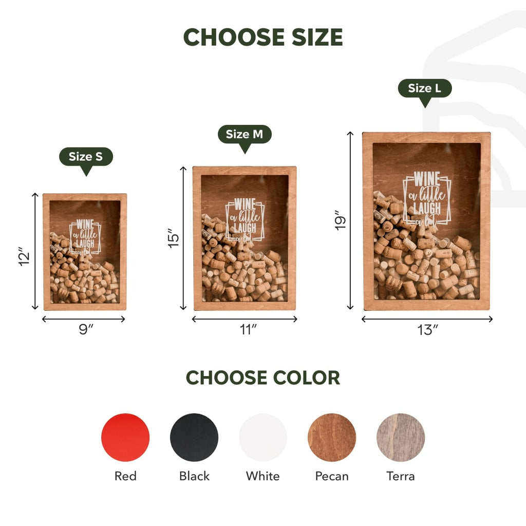 Wine Cork Box – Wine a Little, Laugh a Lot - SJB-DIAMOND ELITES