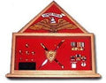 Military Shadow Box, Military flag and knife certificate The Military Gift Store