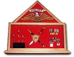 Military Shadow Box, Military flag and knife certificate The Military Gift Store