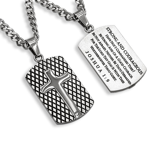 Diamond Back Shield Cross Necklace KingdomWear