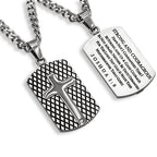 Diamond Back Shield Cross Necklace KingdomWear