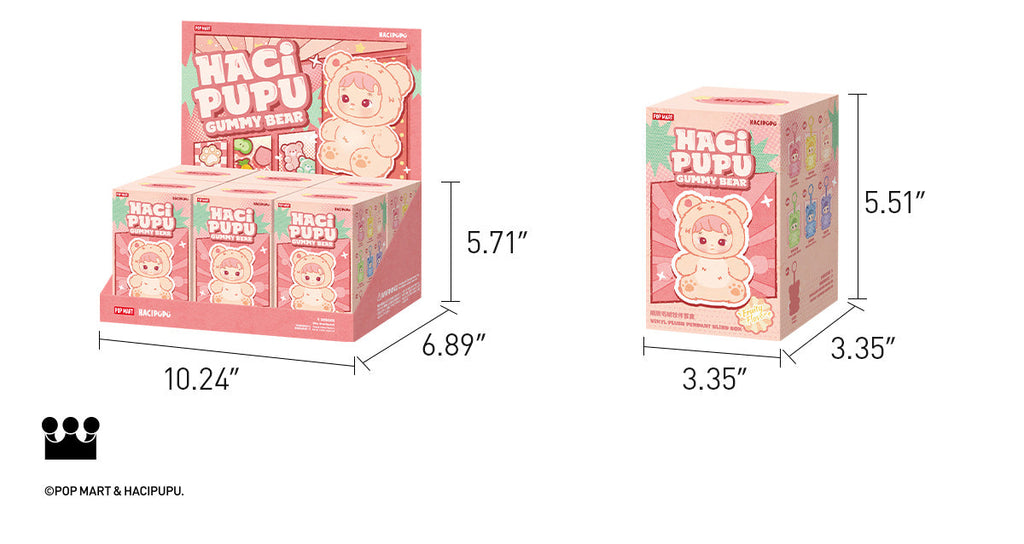 Hacipupu Gummy Bear Series - Vinyl Plush Pendant Labubu Loot