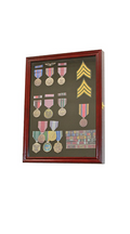 Display Case Wall Frame Cabinet for Military Medals, Pins, Patches, Insignia, Ribbons & Brooches The Military Gift Store