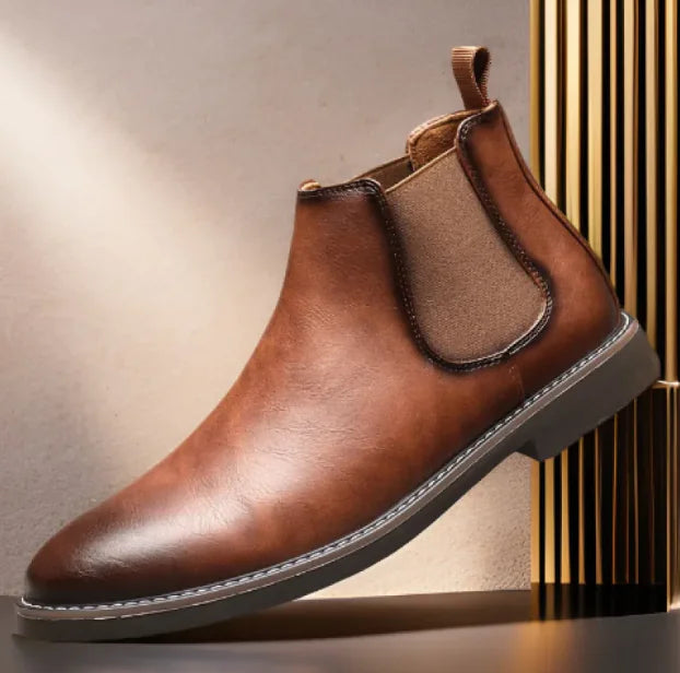 Retro Men's Cowhide Boots Pi-Mart