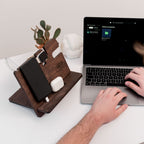 Wooden Docking Station – Personalized Gift for Him - SJB-DIAMOND ELITES