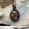 Double Charoite Wire Wrap Crystal Pendant - SJB-DIAMOND ELITES