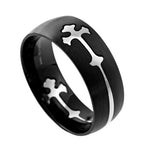 Black Double Cross Band KingdomWear