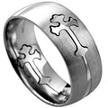 Silver Double Cross Band KingdomWear