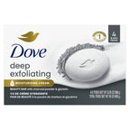 Dove Beauty Bar Soap for Women Deep Exfoliating Charcoal Powder & Glycerin All Skin, 3.75 oz 4 Bars EasyOptionXY LLC