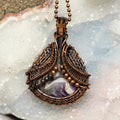 Dream Amethyst Wire Wrap Crystal Pendant - SJB-DIAMOND ELITES