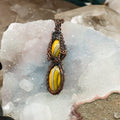 Dual Bumblebee Jasper Wire Wrap Crystal Pendant - SJB-DIAMOND ELITES