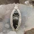 Dual Labradorite Wire Wrap Crystal Pendant - Natural Flash - SJB-DIAMOND ELITES