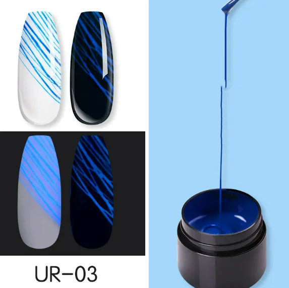 Luminous Nail Art Spider Nail Gel UV Nail Polish Pi-Mart