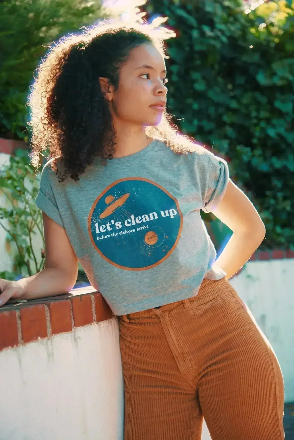 Let's Clean Up Badge Crop Top - SJB-DIAMOND ELITES