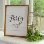 Rustic Wooden Nursery Sign Crib Party Party My Crib 3 AM Baby Shower Gift Handmade 16 x 20 BandsCo Straps