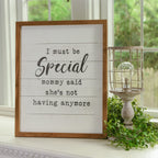 Must Be Special Wooden Nursery Sign Funny Mom Baby Shower Gift Humorous Kids Room Decor BandsCo Straps