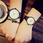 Vintage Leather Korean Style Quartz Couple Watches