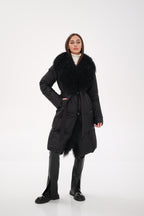 Genuine Lama Fur Premium Down Coat - SJB-DIAMOND ELITES