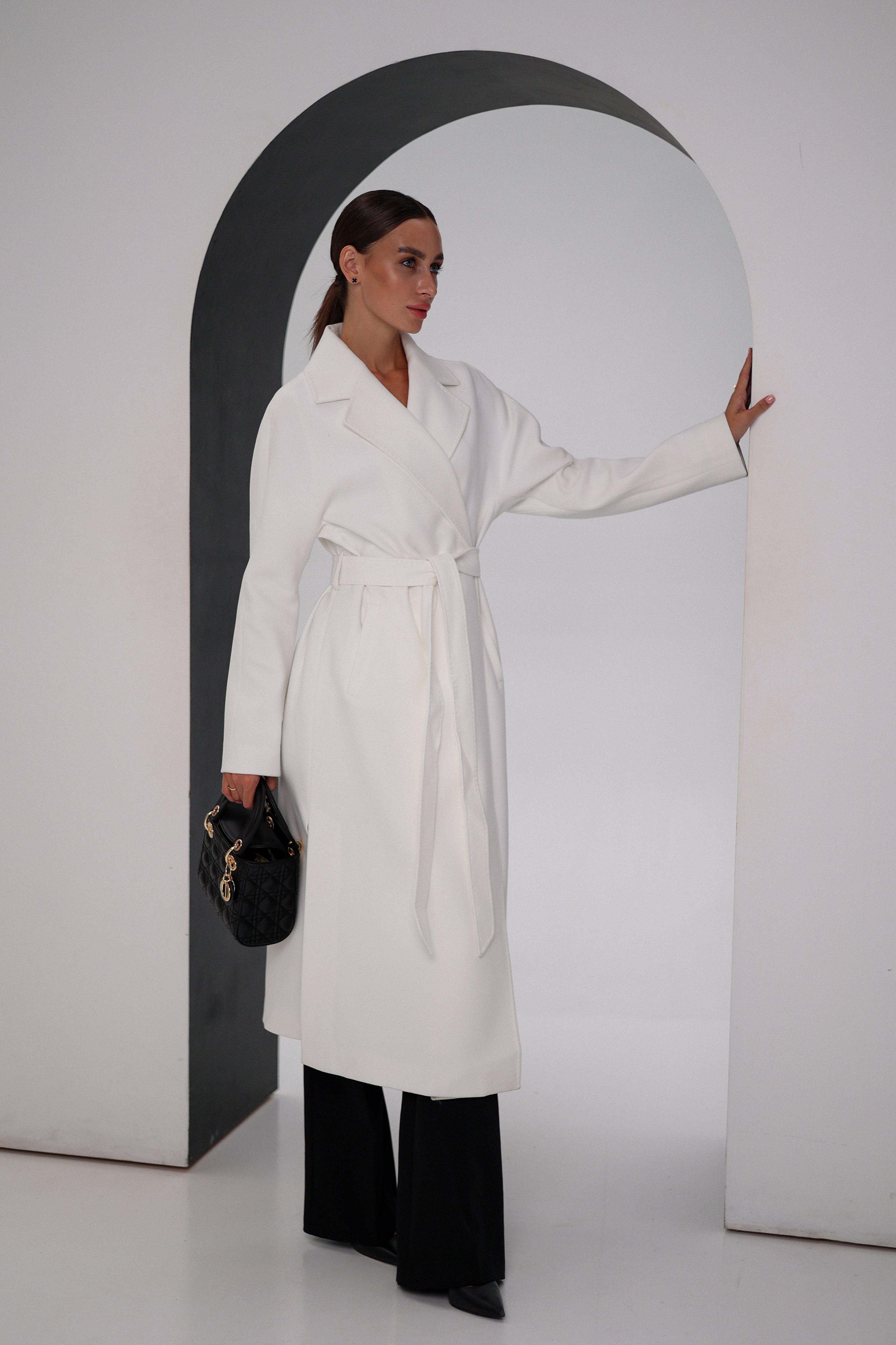 Pre-Order. Re-Stock Ships February 2026. Cambridge Comfort Wraparound Wool Cashmere Coat - SJB-DIAMOND ELITES