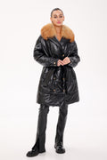 Genuine Gold Fox Fur Freudenberg Comfortemp® Coat - SJB-DIAMOND ELITES