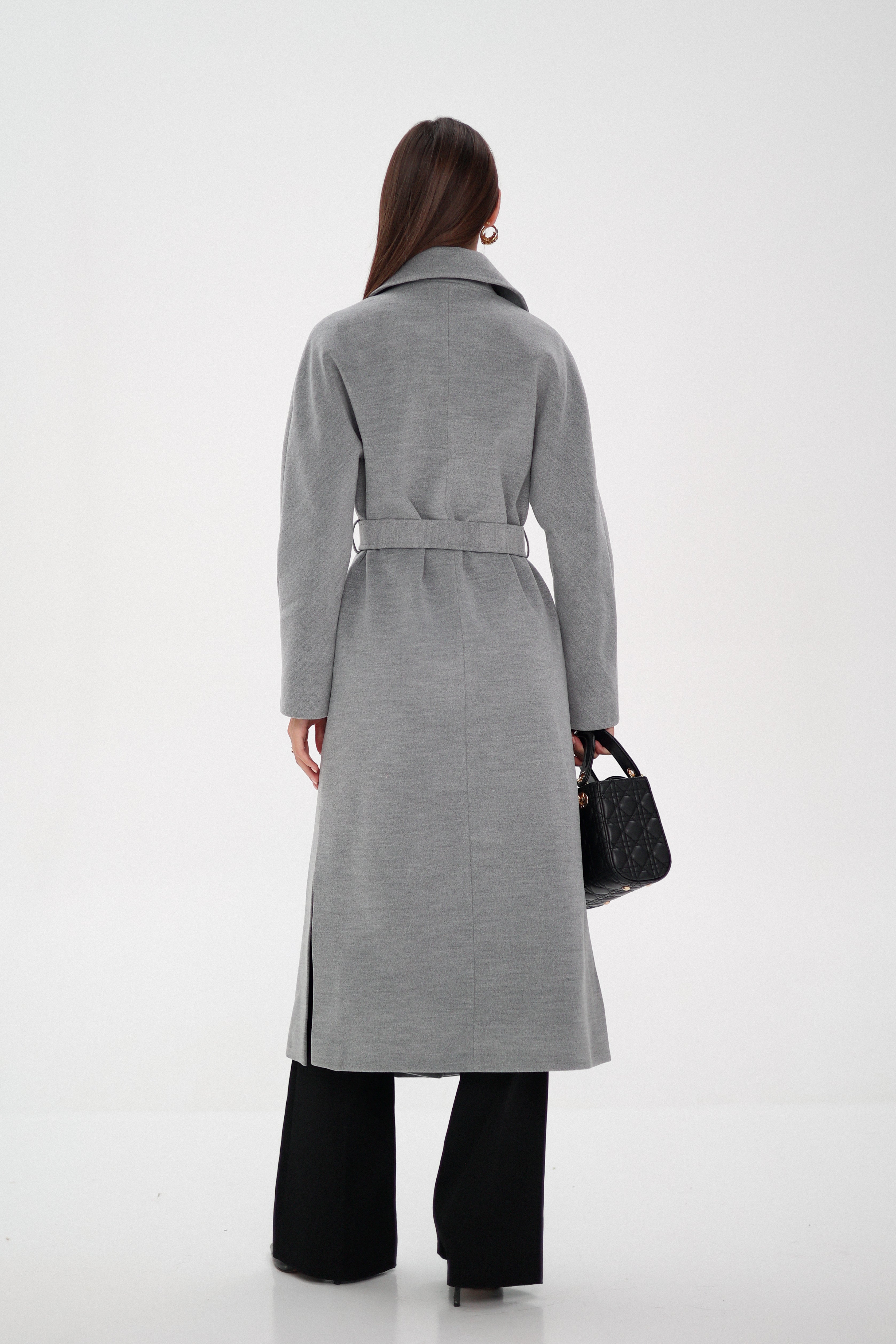 Pre-Order. Re-Stock Ships February 2026. Cambridge Comfort Wraparound Wool Cashmere Coat - SJB-DIAMOND ELITES