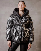 Marble Jacquard Down Fill Coat - SJB-DIAMOND ELITES