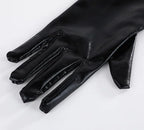 Gothic Punk Role-Play Leather Gloves Pi-Mart