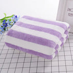 Coral Velvet Bath Towels Pi-Mart