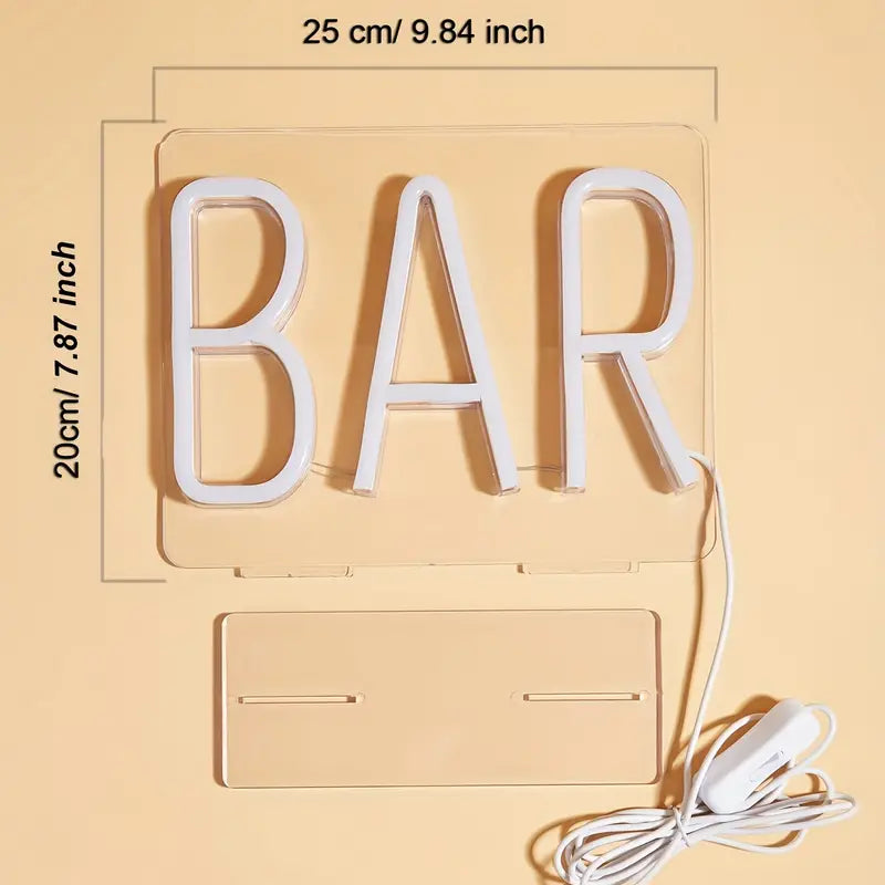 LED BAR Shaped Neon Sign with USB Power Supply Lootquake LLC