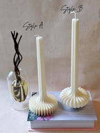 Elegant Lantern Pillar Candle - Unique Soy Wax Home Decor Gift Idea Lootquake LLC